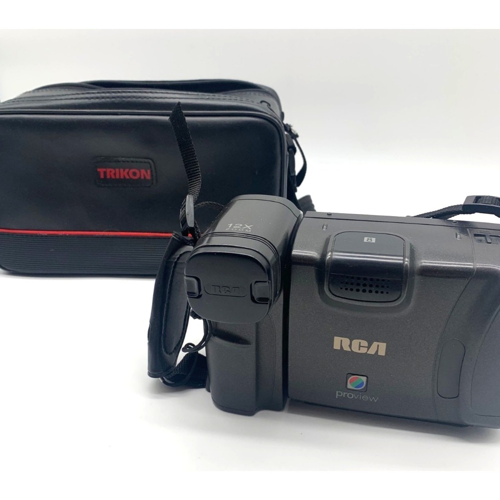 RCA Proview PROV714 8mm Camcorder 12x‎ Zoom Autofocus LCD Screen w Case Untested